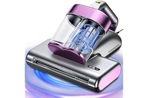 RWSRW Aspirador de Acaros,Aspiradora de Acaros con Luz UV Calentamiento 16Kpa de Succión 500W Aspiradora de Acáros Elimina 99,9% de BacteriasAlérgenos y Ácaros