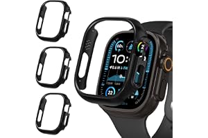 iVoler 3 stycken hårt PC-fodral för Apple Watch Ultra 4/3/2/1 49 mm (utan skyddsfilm), ultratunt stötsäkert och reptåligt fod