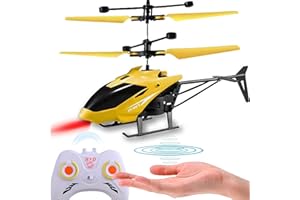 XUBX Mini Hélicoptère RC, Hélicoptères Volante Infrarouge, Télécommandé Hélicoptère, RC Flying Ball Jouets Cadeau, Contrôle Inductif, Magic Flying Jouet pour Filles Adultes Garçons-3