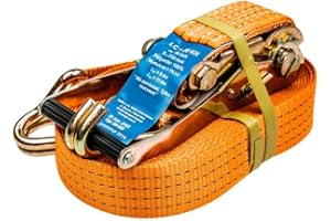 EGATOOLS Zurrgurt, Spanngurt mit Ratsche 2566 zur Befestigung 12 m lang, 50 mm breit