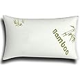 House of Windsor White Bamboo Shredded Memory Foam Pillows - Cool Comfort and Firm Neck Support Foam - Orthopaedic Hypoallergenic Bed Pillow
