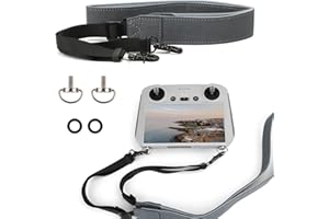 EatPitaya For DJI Mini 4 Pro RC Controller Neck Strap With CNC Free Dismantling Aluminum Alloy Screw Hanging buckle, for DJI Smart Controller/Mini 4 Pro/Mini 3 Pro Accessories.