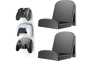 HomeMount Universal Gaming Controller Wall Mount - Adhesive Holder for PS4/PS5/Xbox/Switch Controllers and Headphones, Desk or Wall Mount Storage Hook