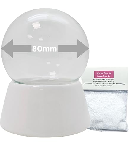 Kit de bricolage - Boule à neige - Do it yourself - Avec boule en verre et socle en polyrésine - Argenté brillant incurvé - Diamètre : 100 mm - Hauteur Kit de bricolage - Boule à neige - Do it yourself - Avec boule en verre et socle en polyrésine - Argenté brillant incurvé - Diamètre : 100 mm - Hauteur