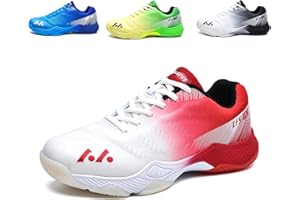 BLBK Buty do badmintona, buty do squasha, buty halowe do różnych wykładzin podłogowych, wygodny i pewny chwyt/buty do siatkówki unisex