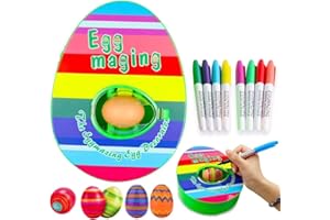 Abnaok Ostereier Maschine, Ostereier Dekoration Set, Osterei Dekorieren Maschine mit Spinner, Eier Bemalen Maschine, Gemalte Geschenk für Kinder DIY Ostereier Deko