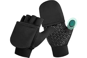 ‎AOTOW AOTOW Kinder Winter Thermo Handschuhe FahrradHandschuhe: Touchscreen Warm Kind Finger Fäustlinge Fahrrad Winter Kinderhandschuhe Warme Winddicht rutschfest Fingerhandschuhe für 6-12 Jung Jungen Mädch