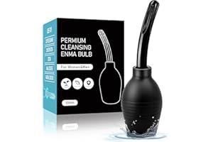 PropoDusche Anal Douche Enema Kit - 310ml Enema Bulb Douches for Men and Women, Enemas at Home for Constipation, Vaginal Douche Ideal for Daily Care & Travel(Black)