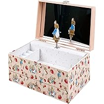 Carillon Trousselier Peter Rabbit - In Legno Con Musica Mozart, Regalo Nascita, 2 Figurine - Foto 12