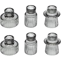 Portacandele Conici Dorati - Set Da 6 Per Decorazioni E Centrotavola