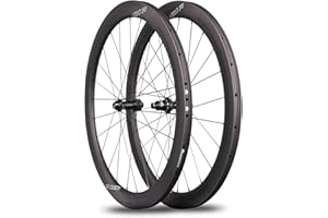 ICAN Aero Juego de Ruedas de Bicicleta de Carretera de Disco de Carbono 700C 35mm /40mm /50mm /55mm Freno de Disco 24/24 Agujeros Radios Sapim CX-Ray