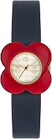 Orla Kiely Women's Analogue Quartz Watch with Leather Strap – OK2062