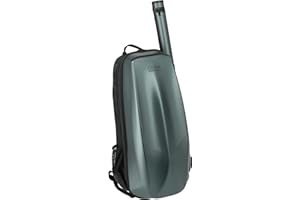 GEWA Space Bag Vert avec étui à archet - Étui/sac à dos pour violon 4/4-3/4 - Couvercle extérieur en polycarbonate - Dos ergonomique - Compartiments pour accessoires