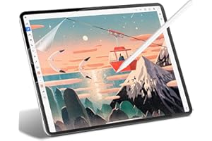 JETech Paper Screen Protector for iPad Pro 12.9-Inch 2022/2021/2020/2018 Model Edge to Edge Liquid Retina Display, Anti-Glare, Matte PET Paper Film for Drawing