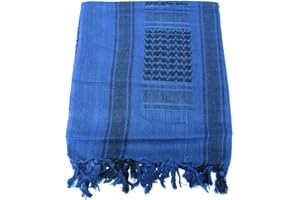 A. Blöchel PLO Kopftuch mit Fransen Mundschutz für Motorradfahrer Shemagh Halstuch Baumwolle 115 x 110 cm in verschiednen Farben