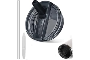 MAXRICUS 40oz Deckel Auslaufsicher für Stanley Cup - Tumbler Detachable Flip Straw Lid,Lids Replacement Zubehör for Stanley Cups,Cup Accessories,Set with Cover,Straw,Non Spill Lid,Detachable Tool