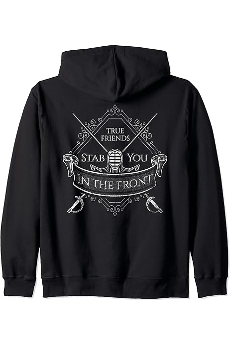 True Friends Stab You In The Front #1 - Fencing T-Shirt : Amazon.co.uk:  Fashion