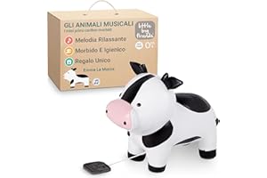 Little Big Friends Gli animali musicali Carillon per bambini | Facile da pulire | Morbido | Emma la mucca