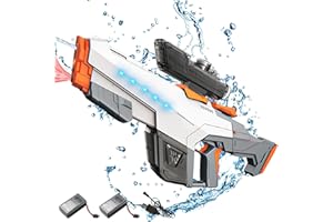 DAZZTIME Pistola ad acqua elettrica potenziata,Pistole ad Acqua Potenti a Lunga Distanza,Pistola ad Acqua Auto Aspirazione,Pistole ad Acqua Elettriche,Pistola ad Acqua Elettrica per Bambini e Adulti
