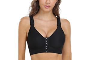 DotVol Soutien-Gorge de Sport à Soutien Solide Post-Chirurgical pour Femme Dos Nageur réglable à Fermeture Avant sans Fil