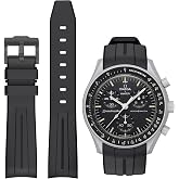 BONACE Strap for Omega x Swatch MoonSwatch/Rolex Watch 20 mm Soft Rubber Omega X Swatch Moonswatch Speedmaster Replacement Strap Curved Seamless Moonswatch Swatch Strap for Men and Women