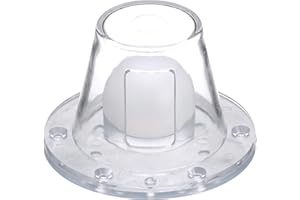 Seachoice Self-Bailing Scupper, Large, Clear, Fits 1.5-3 In. Openings