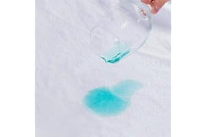 Sapphire Collection® - Coprimaterasso impermeabile e traspirante, non rumoroso in spugna, coprimaterasso con angoli elasticizzati, antiallergico, per letto super king (183 x 203 cm)