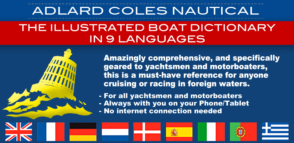 The Illustrated Boat Dictionary in 9 Languages by Adlard Coles Nautical