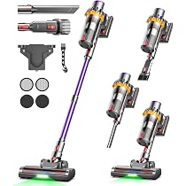 Aspiradora Sin Cable 500W Con 3 Modos De Succión - Potencia 50KPa, Batería Extraíble, Cepillo Antienredos | Ideal Para Pelo De Mascotas, Suelos Y Coches