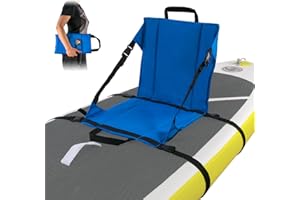 JOHN PADDLE LET'S ROAR WWW.JOHNPADDLE.COM Uniwersalne siedzisko SUP do deski SUP do SUP, kolor niebieski/czarny, pasuje do wszystkich desek SUP, nie wymaga pierścieni D i metalowych karabińczyków do montażu, łatwa instalacja z 2 paskami