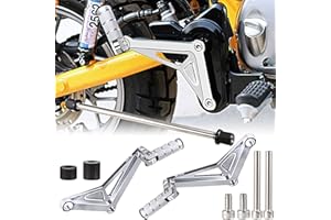 RUDYNESS Rear Passenger Footrest Foot Pegs Bracket For Honda 2018-2022 Monkey 125 (Silver)