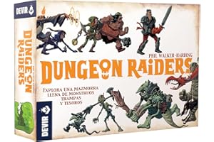 Devir - Dungeon Raiders, Juego de Mesa de Cartas, con Amigos, para Fiestas, 8 años (BGHRAI)