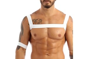 Freebily Arnés de Hombre Correas de Pecho Cuerpo Ajustables Chaleco Ropa Interior lencería Sexy de Hombres