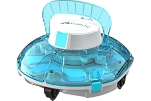 WINNY POOL CLEANER Robot Limpiafondos Piscinas, Aspirador para Piscinas Sin Cable, Diseño Transparente, Potente Succión, Ideal para Piscinas Elevadas de hasta 50㎡