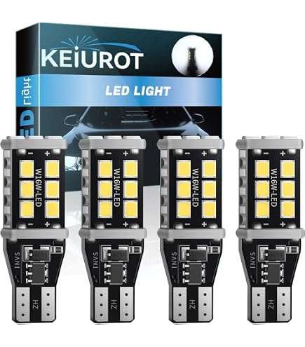 thumbnail image 2 of AUXITO T15/921/W16W Extreme Bright Error Free CANBUS LED Backup Reverse Light Bulbs (2 Pack, 6000K White) 2 of 4