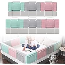 UISEBRT Barrera De Cama De 50 Cm, Para Protección Contra Caídas, Altura