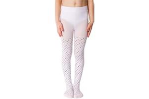 NOQ Kinder Dünne Strumpfhose mit schönem Aufdruck Mädchen gemusterte 40 DEN Schule Tanzzeremonie Lässig