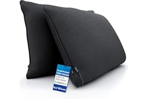 DYNMC you Cojines Sofa con Relleno Incluido 40x60, Funda Suave de algodón Oeko-Tex - Cómodo cojin Respaldo Sofa con Relleno de dureza Media Cojines Decorativos para Sofa, Antracita