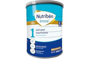 Nutribén Innova 1 Lait en poudre bébé de 0 à 6 mois, 800 g | Lait bebe 1er âge nourrissons | Lait bebe sans huile de palme, faible en protéines