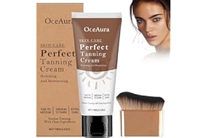 LUYUTTN Self-Tanning Cream with Brush, Self-Tanning Face, Self-Tanning for the Body, Natural Tan, Tanning Cream with Instant Effect, for All Skin (100 g)