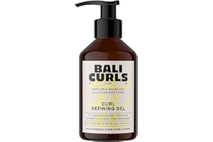 BALI CURLS BY HANK GE Bali Curls Curl Defining Gel – żel do loków z ekstraktem z nasion lnu i ylang-ylang-ylang – wegański żel do loków dla gładkich i zdefiniowanych loków – pielęgnacja naturalnych loków – 150 ml