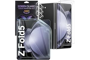 Qoosea Folia ochronna kompatybilna z Samsung Galaxy Z Fold 5 5G 2023 [folia ochronna na wyświetlacz + folia ochronna na plecy] odporna na zarysowania bez pęcherzyków powietrza TPU 3D pełne pokrycie,