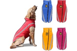 PETCUTE Manteau imperméable pour Chiens Veste pour Chien Taille Moyenne Grande Vetement chuads pour Chien