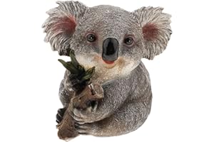 Backbayia Koala - Figura decorativa de resina para árbol de céspedes, jardín, juguetes de regalo