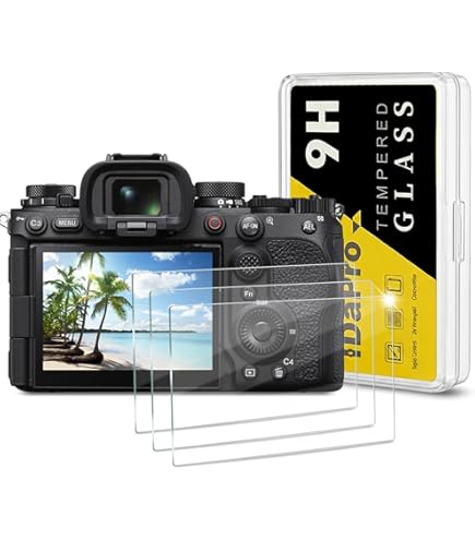 atFoliX Película protectora de vidrio de plástico compatible con Olympus Pen-F Glass Protector, 9H Hybrid-Glass FX Screen Protector