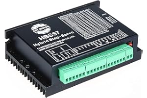 ACT Motor GmbH 1PC Closed Loop Motor Servo Driver HBS57 for Nema23 Closed Loop Motors 24-50VDC 4.5A Resolution 1000 CNC Router Plasma Automation Engraver Grind