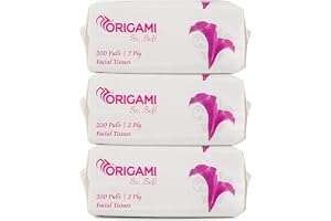 Origami Online Facial Tissues | Soft Pack | 2 Ply | Pack of 3 | 600 Pulls