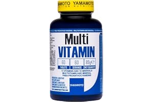 YAMAMOTO Nutrition, Multi VITAMIN 60 Compresse, Integratore Alimentare con Vitamine e Minerali, Multivitaminico e Multi Minerale Completo, 89 gr