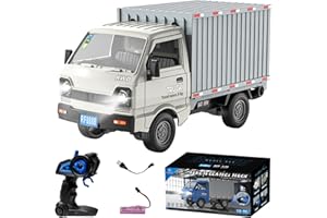 DUKUSEEK 1:16 Scale RC Truck for Kids, Mini RC Pickup Truck W/ 2.4GHz Remote & Light Climbing Car for Boys Girls Hobby Toys Gifts (White-A)