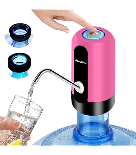 USB Accu Waterpomp Campingkraan - 1200 MAh Voor 5L 7,5L 11L 18,9L Flessen (Wit)